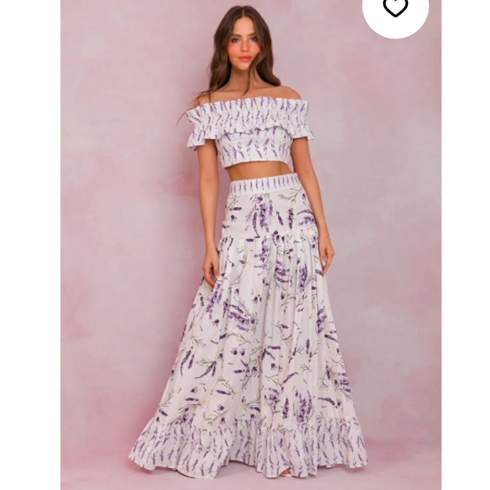 Floral Off-Shoulder Maxi Dress